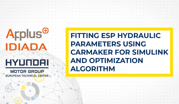 [Translate to english:] Fitting ESP Hydraulic Parameters Using CarMaker for Simulink and Optimization Algorithm - The development of an optimization methodology to correlate the ESP Hydraulic Unit model of CarMaker
